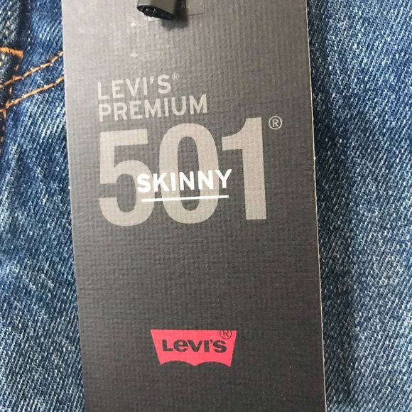 Levi’s 501 we the people skinny jeans - Picture 5 of 6